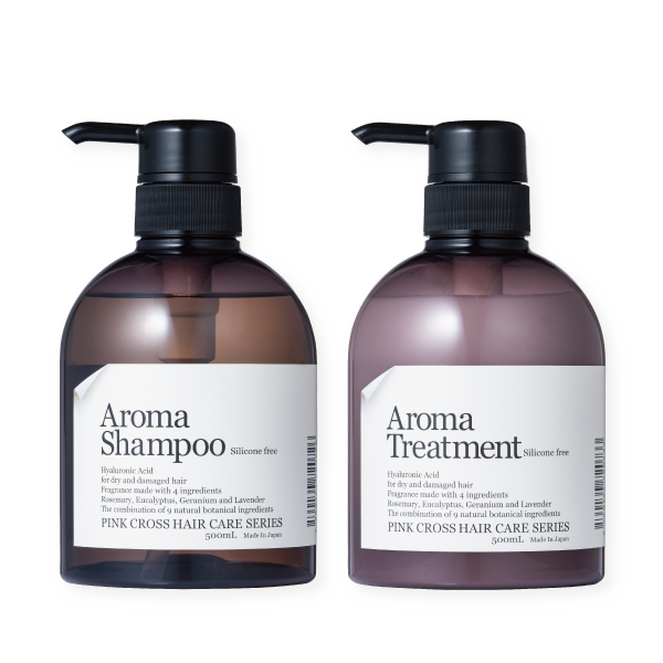 ピンククロス、アロマシャンプー トリートメント500ml 6本セット アロマ シャンプー & トリートメント セット 各500ml – Pink Cross